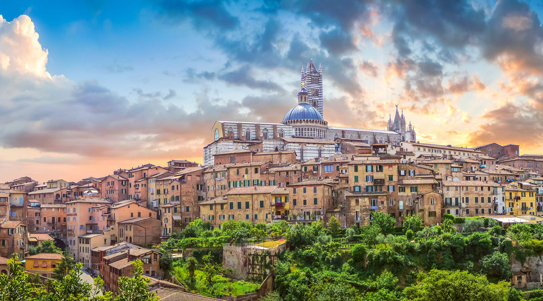 Beautiful view on Siena home to artisan manufacture of high quality apple watch bands