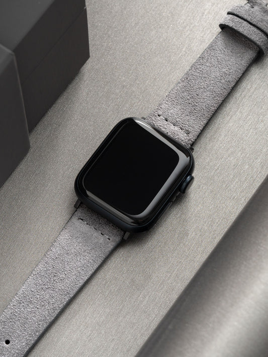 Apple Watch Band – Graues Wildleder – Eisen 