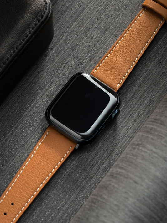 Apple Watch Armband – Braunes Kalbsleder – Tawny