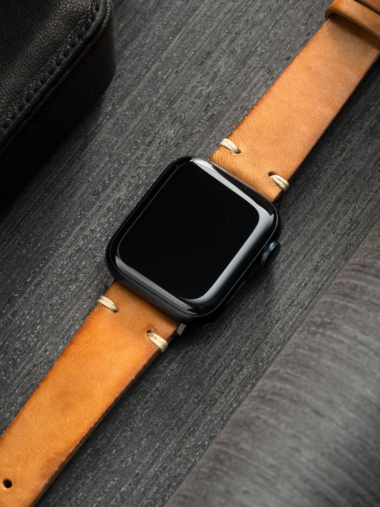 Apple Watch Band – Braunes Leder – Vintage Karamell