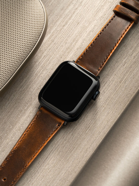 Apple Watch Band – Braunes Leder – Degrade Honey 