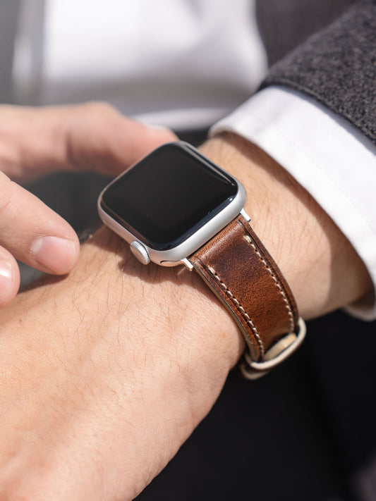 Apple Watch Band – Braunes Leder – Siena Retro