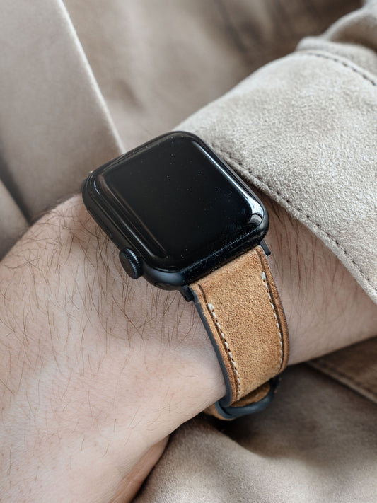 Luxury Apple Watch Band - Brown Leather - Le Marais