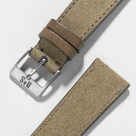 Women Apple Watch Band - Grey Leather - Dark Rugged