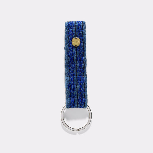 Guanabana Handmade Woven Keyring S Blue