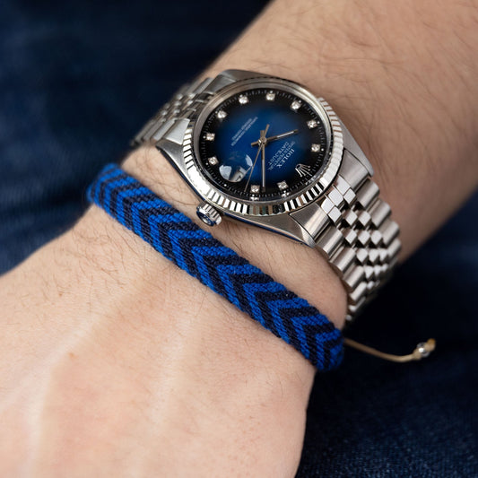 Guanabana Handmade Captain Bracelet Blue Arrows