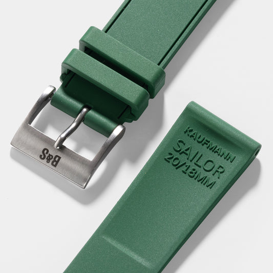 Men Apple Watch Band - Green Vegan Rubber - Sailor
