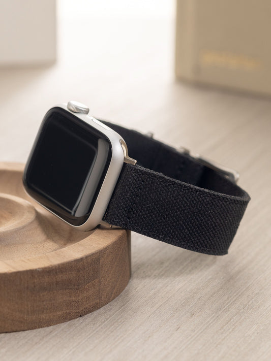 Apple Watch Band – Schwarzes Canvas – Safari